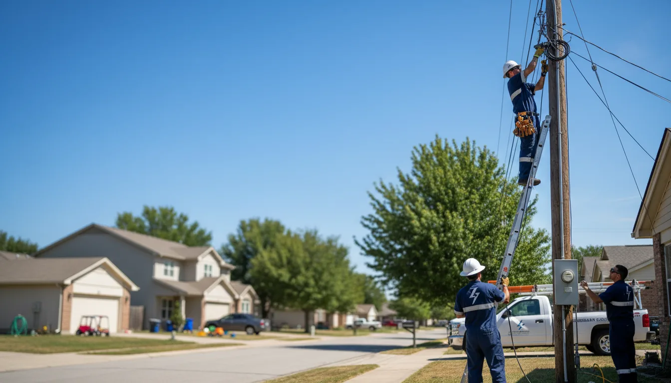 Residential electrician providing installation services in Moline, MI